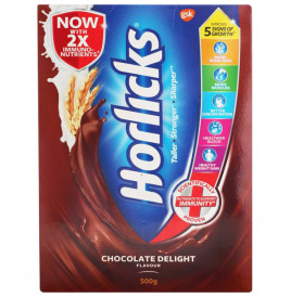 Horlicks Chocolate Delight Flavour   Box  500 grams